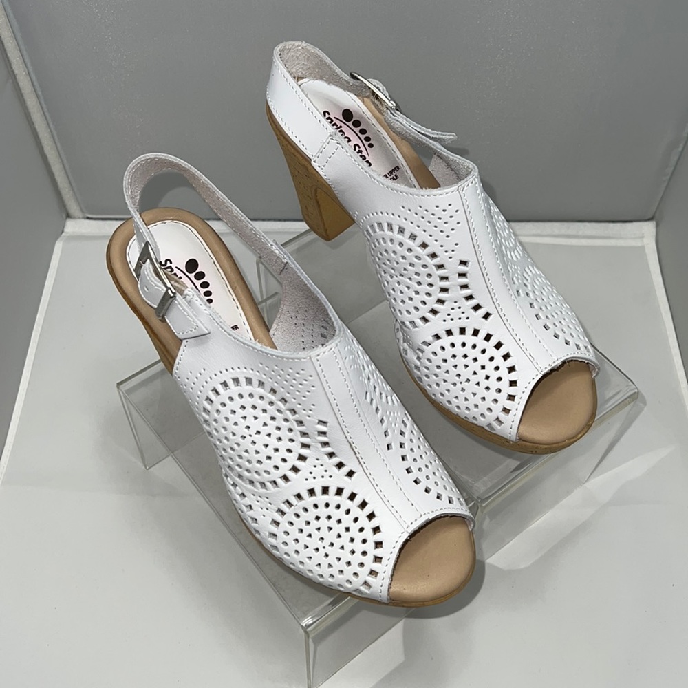 Spring Step Liberty Peep Toe Dress Sandal Size: 35 (US:5) - Preowned - Picture 1 of 10